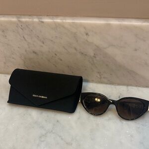 Dolce & Gabbana Cat-Eye Black Sunglasses